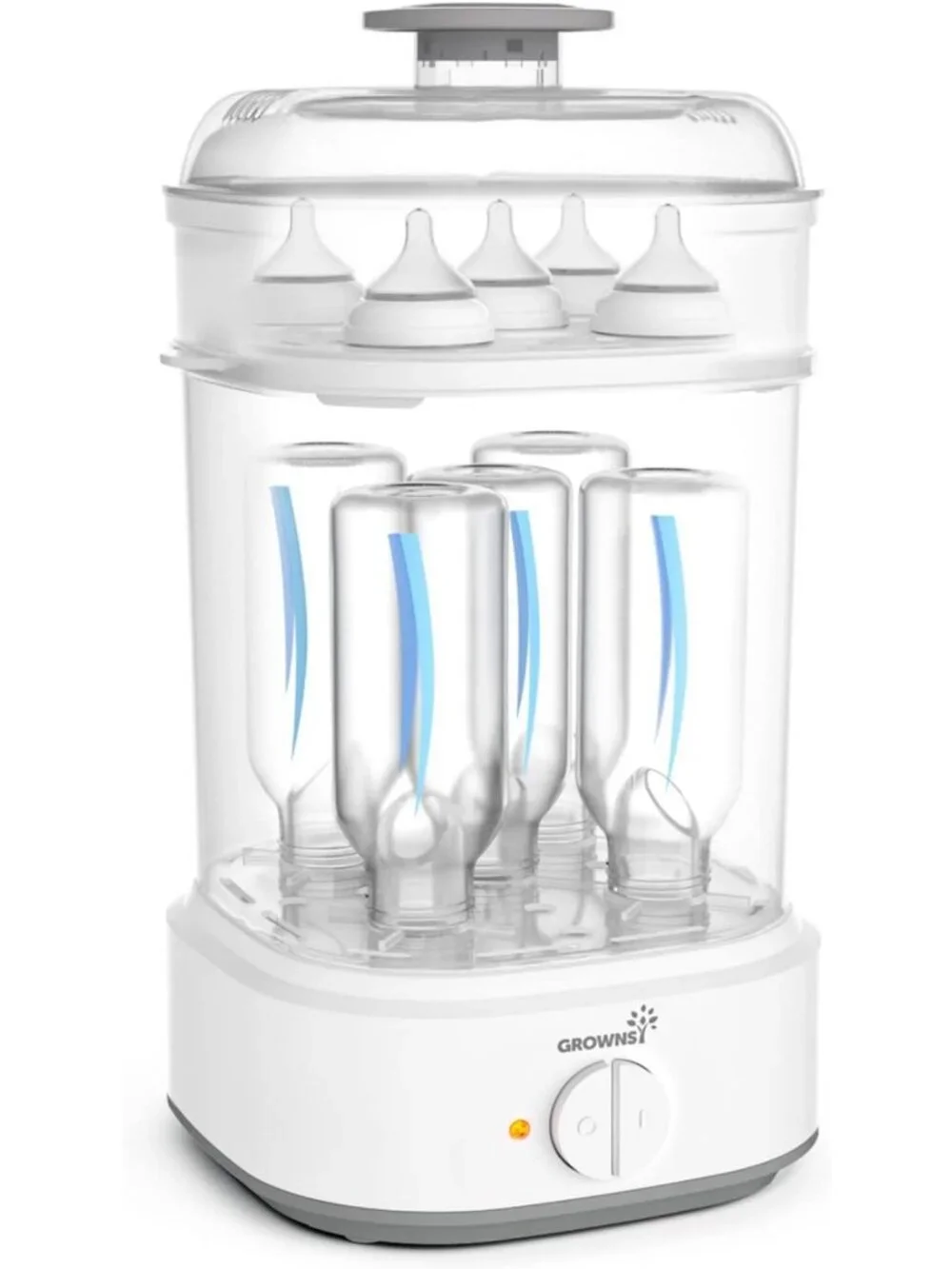 Electric Baby Bottle Sterilizer - Fast 8-Minute Sterilization, Fits 5 Bottles